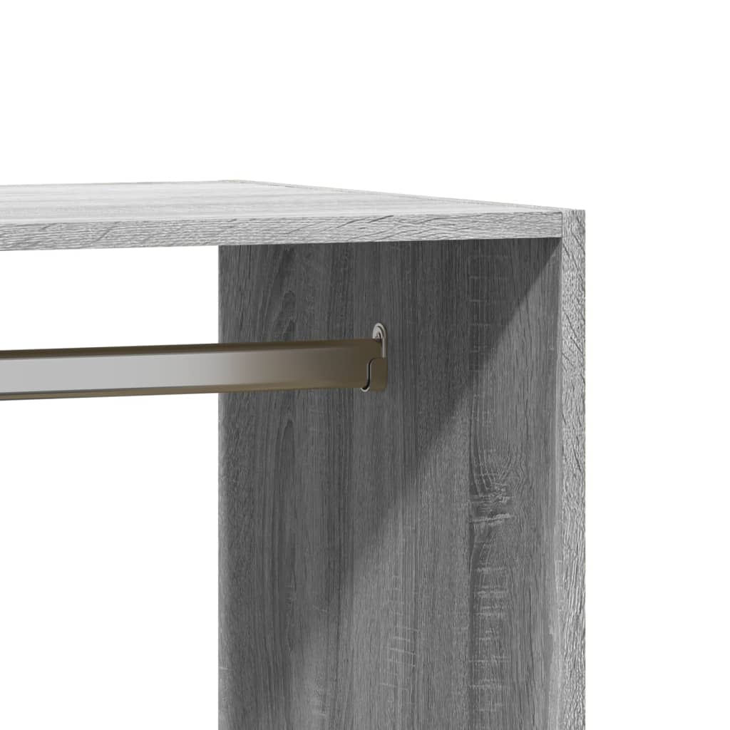 Garderobe grå sonoma 77x48x102 cm konstruert tre vidaXL