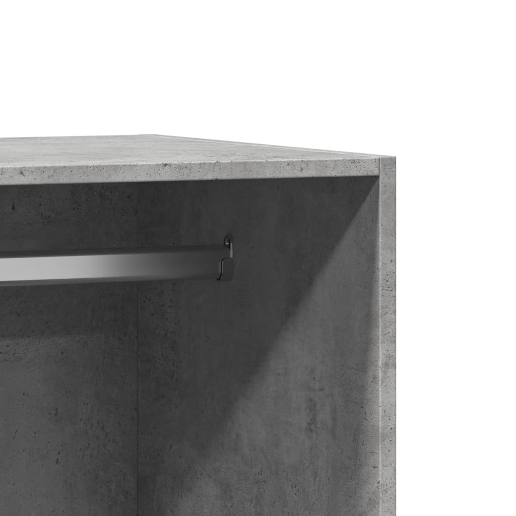 Garderobe betonggrå 48x41x102 cm konstruert tre vidaXL