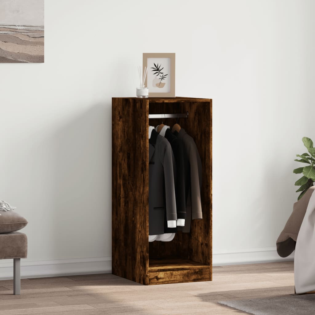 Garderobe røkt eik 48x41x102 cm konstruert tre