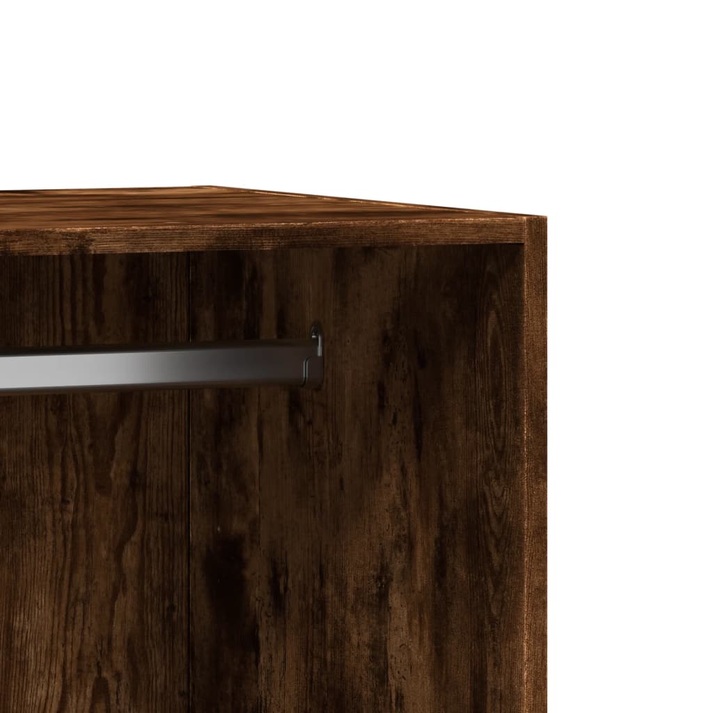 Garderobe røkt eik 48x41x102 cm konstruert tre