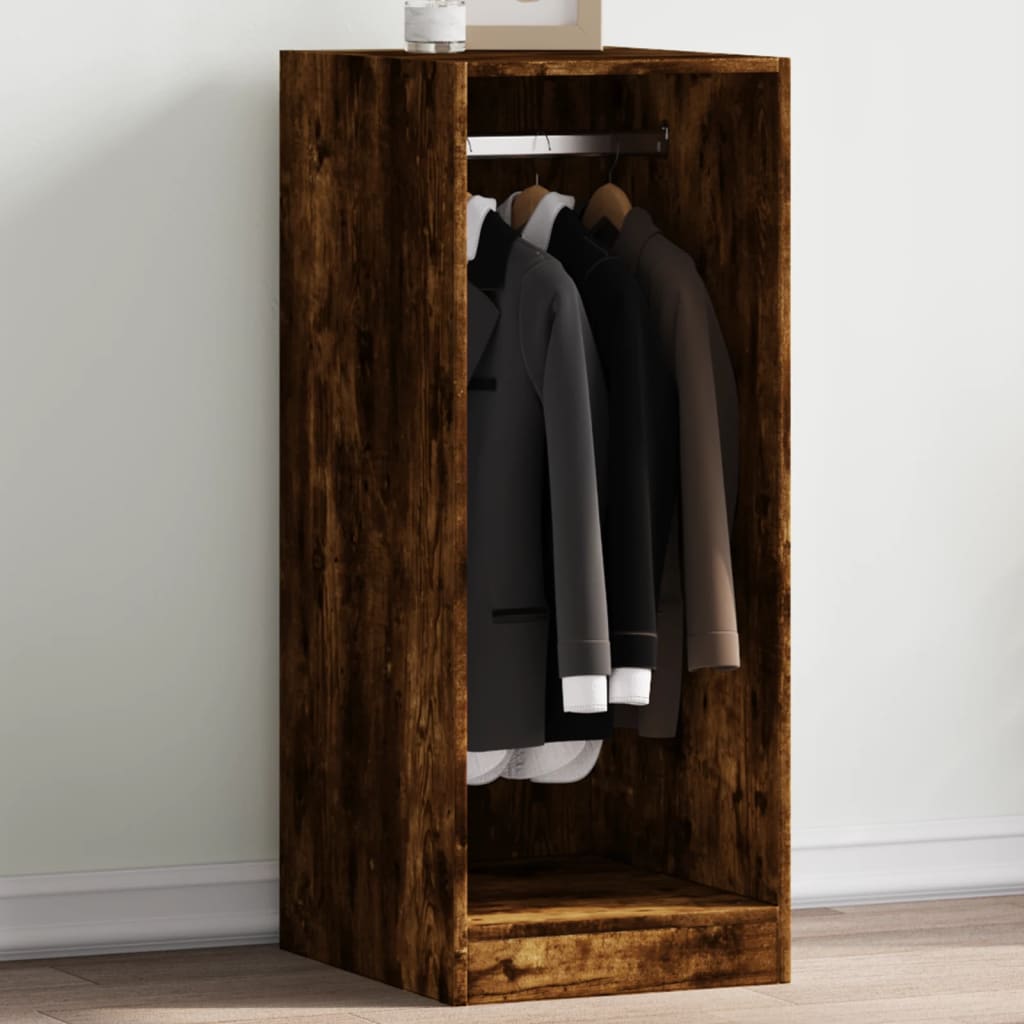 Garderobe røkt eik 48x41x102 cm konstruert tre