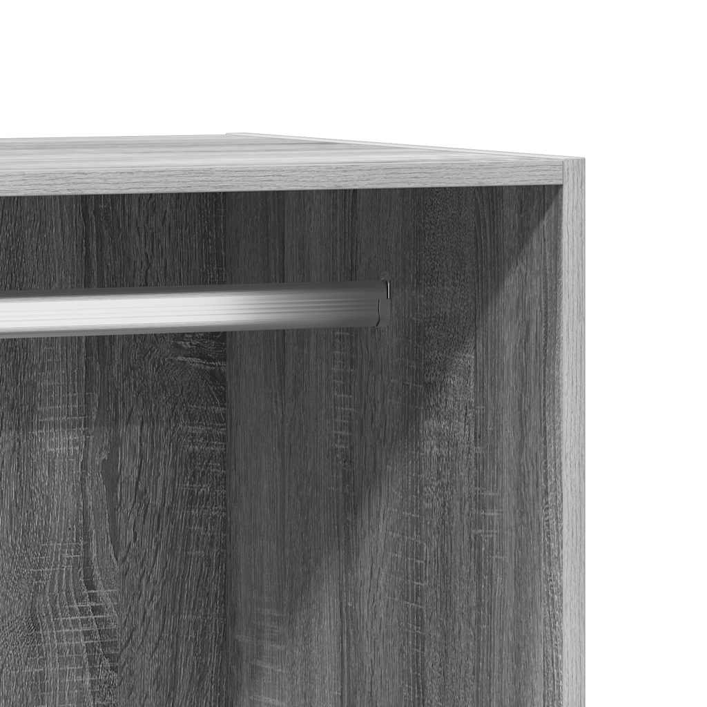 Garderobe grå sonoma 48x41x102 cm konstruert tre