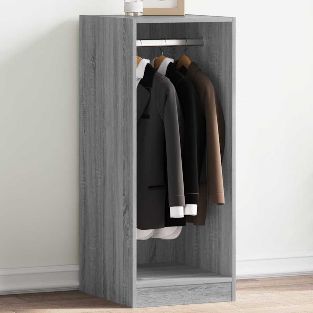 Garderobe grå sonoma 48x41x102 cm konstruert tre