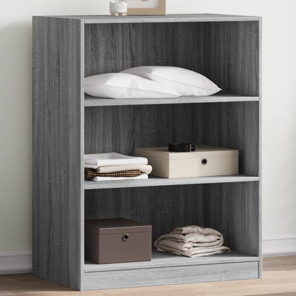 Garderobe grå sonoma 77x48x102 cm konstruert tre
