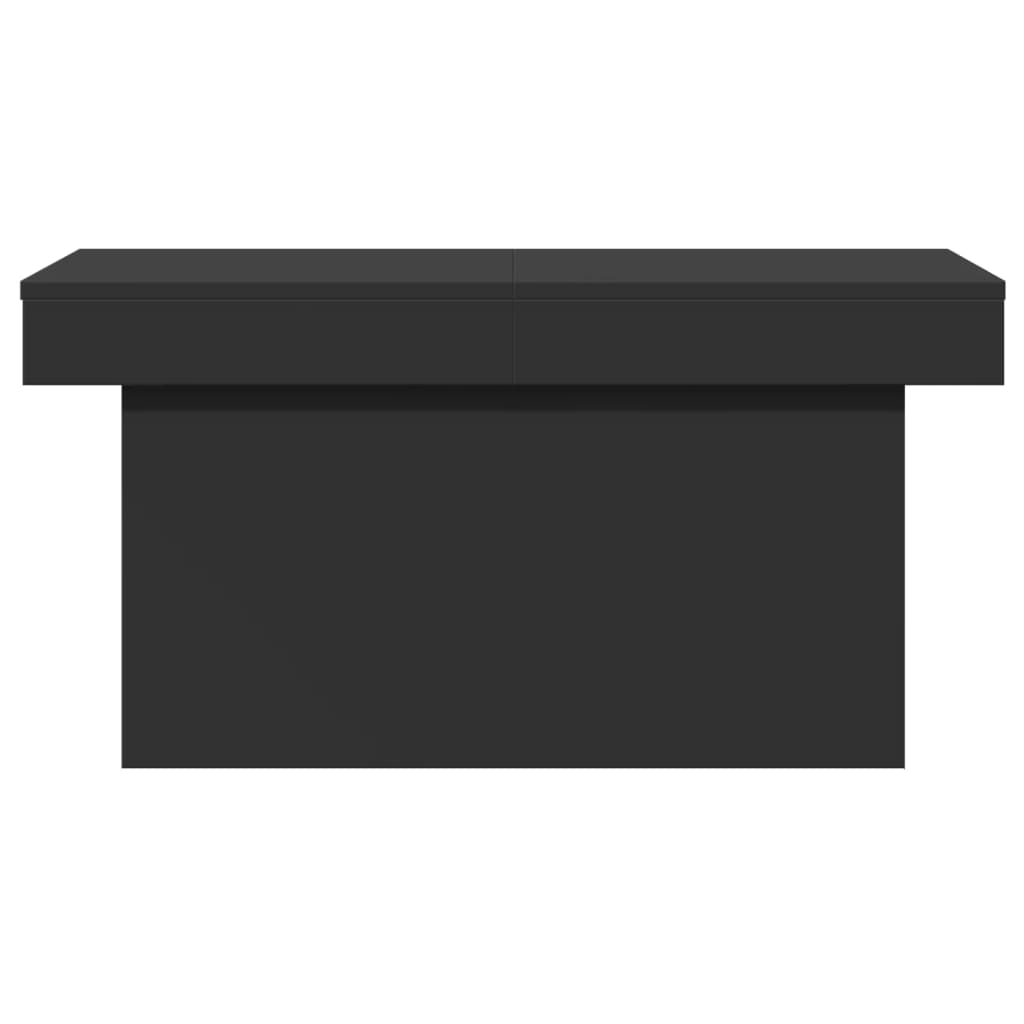 Salongbord svart 80x55x40 cm konstruert tre