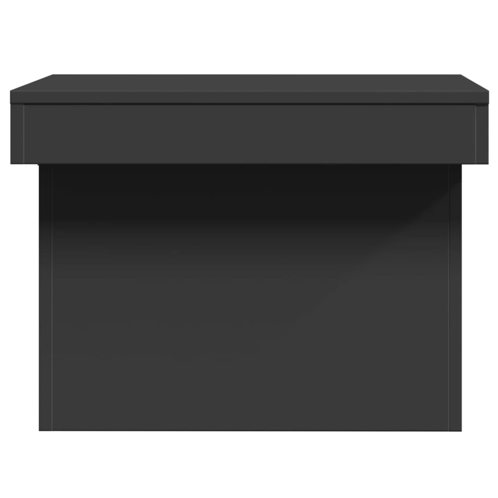 Salongbord svart 80x55x40 cm konstruert tre