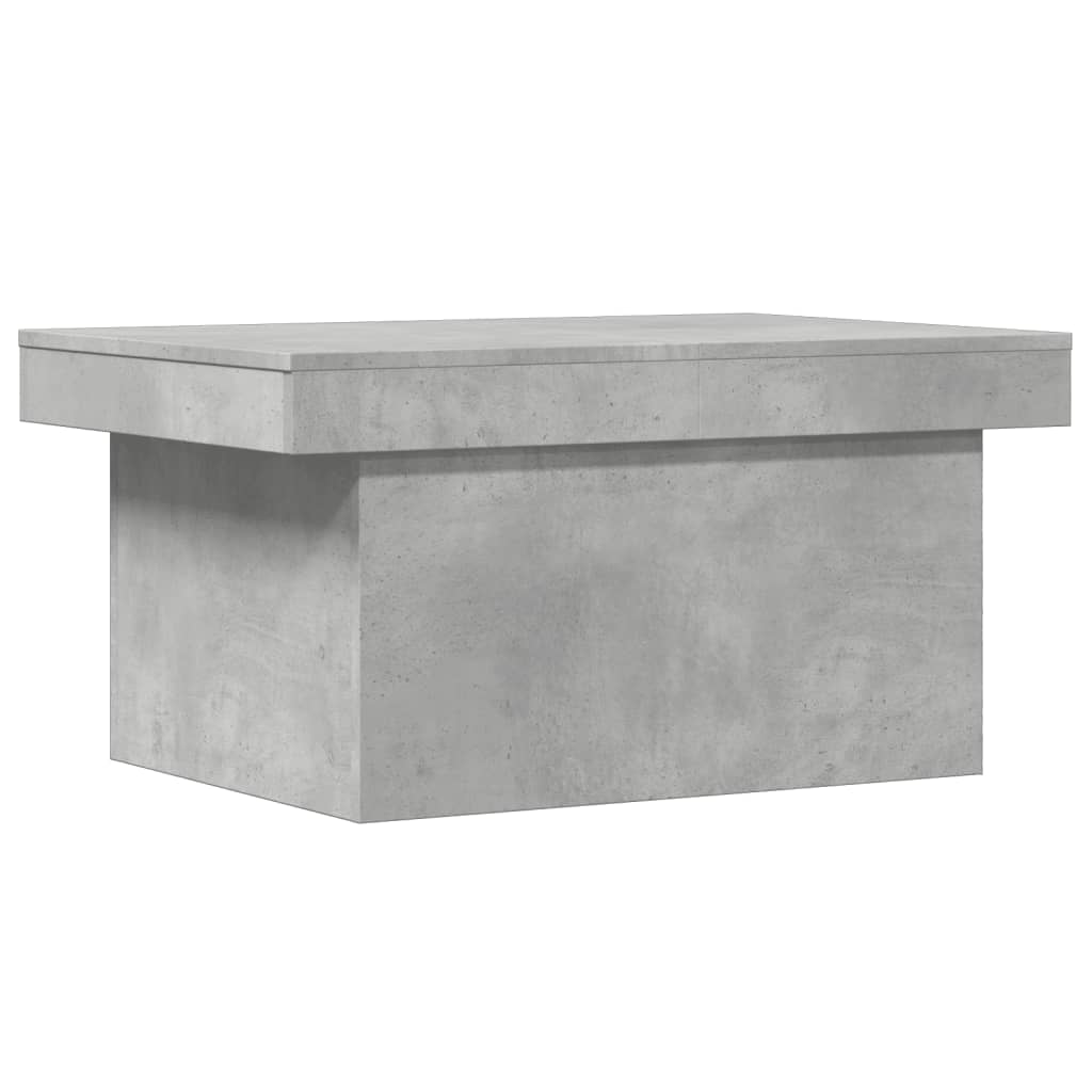 Salongbord betonggrå 80x55x40 cm konstruert tre