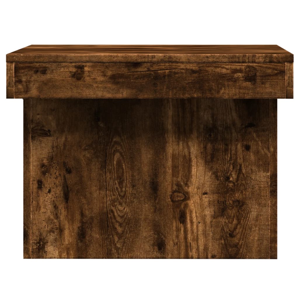Salongbord røkt eik 100x55x40 cm konstruert tre