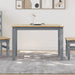 Spisebord PANAMA grå 112x60x75 cm heltre furu