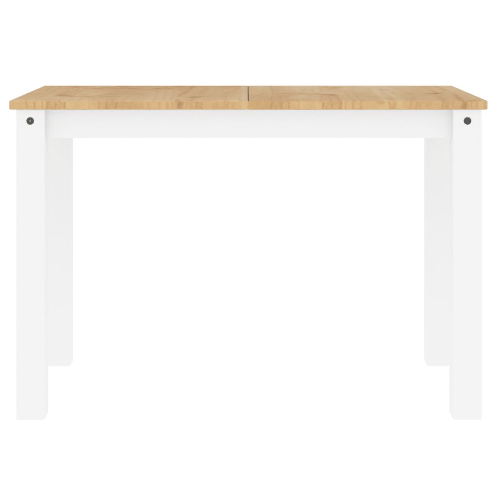 Spisebord Panama hvit 117x60x75 cm heltre furu