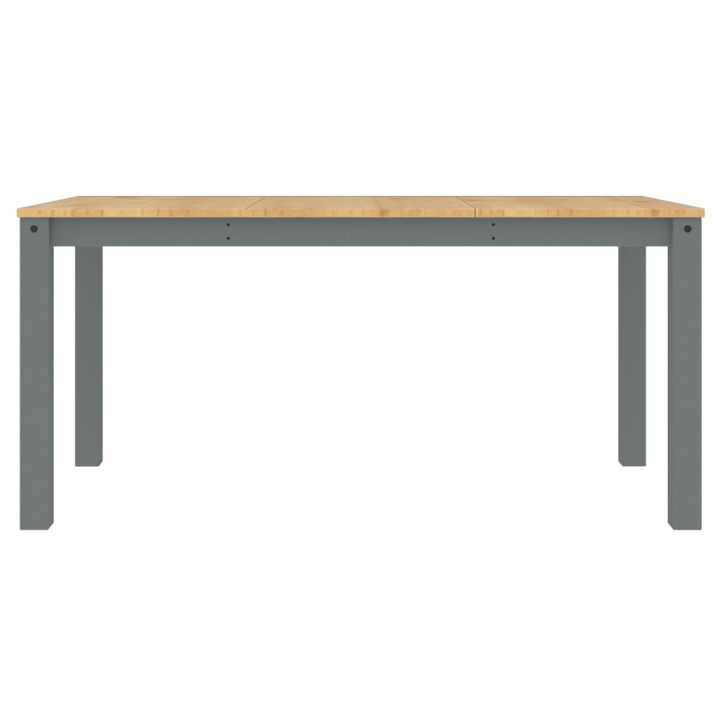 Spisebord PANAMA grå 160x80x75 cm heltre furu