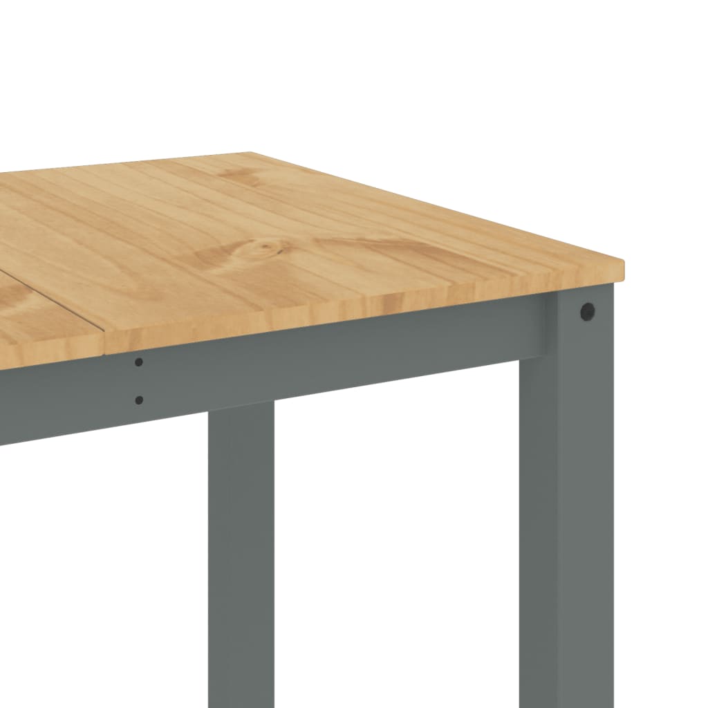 Spisebord PANAMA grå 160x80x75 cm heltre furu