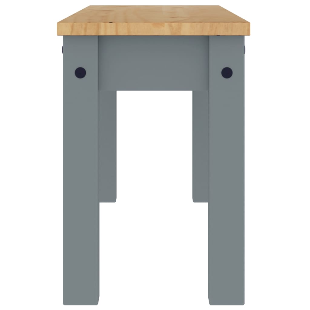 Spisebenk PANAMA grå 105x30x45 cm heltre furu