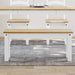Skobenk PANAMA hvit 105x30x45 cm heltre furu
