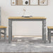 Spisebord Corona grå 112x60x75 cm heltre furu