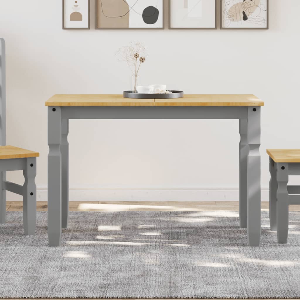 Spisebord Corona grå 112x60x75 cm heltre furu