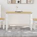 Spisebord Corona hvit 112x60x75 cm heltre furu