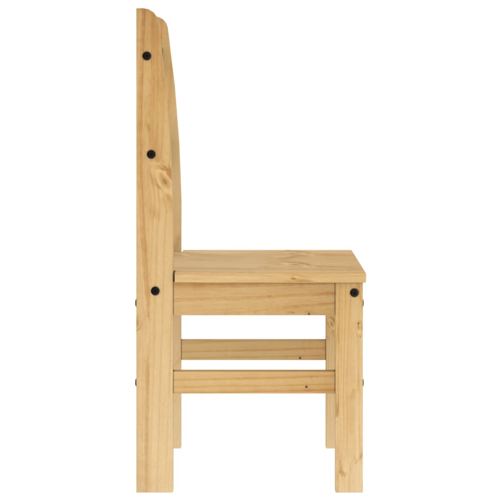 Spisestoler 2 stk 40x46x99 cm heltre furu