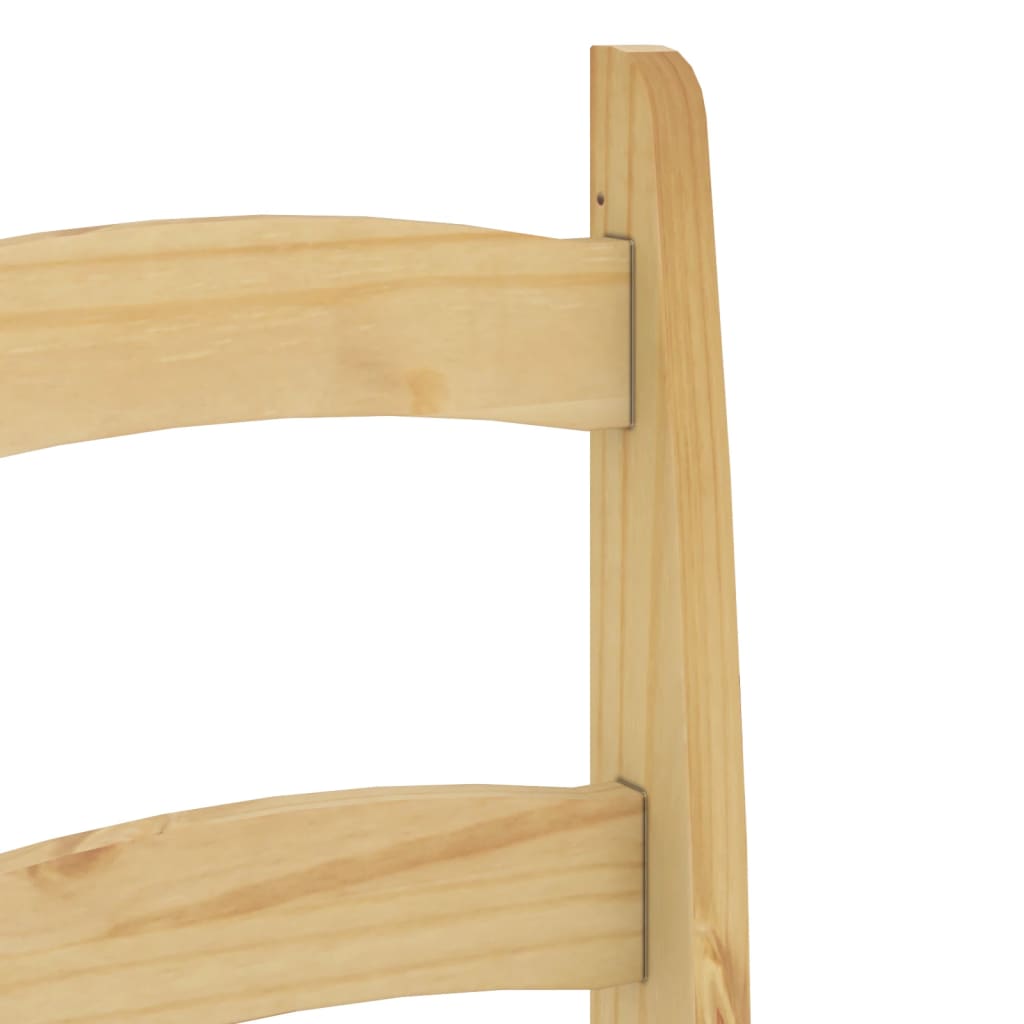 Spisestoler 2 stk 40x46x99 cm heltre furu