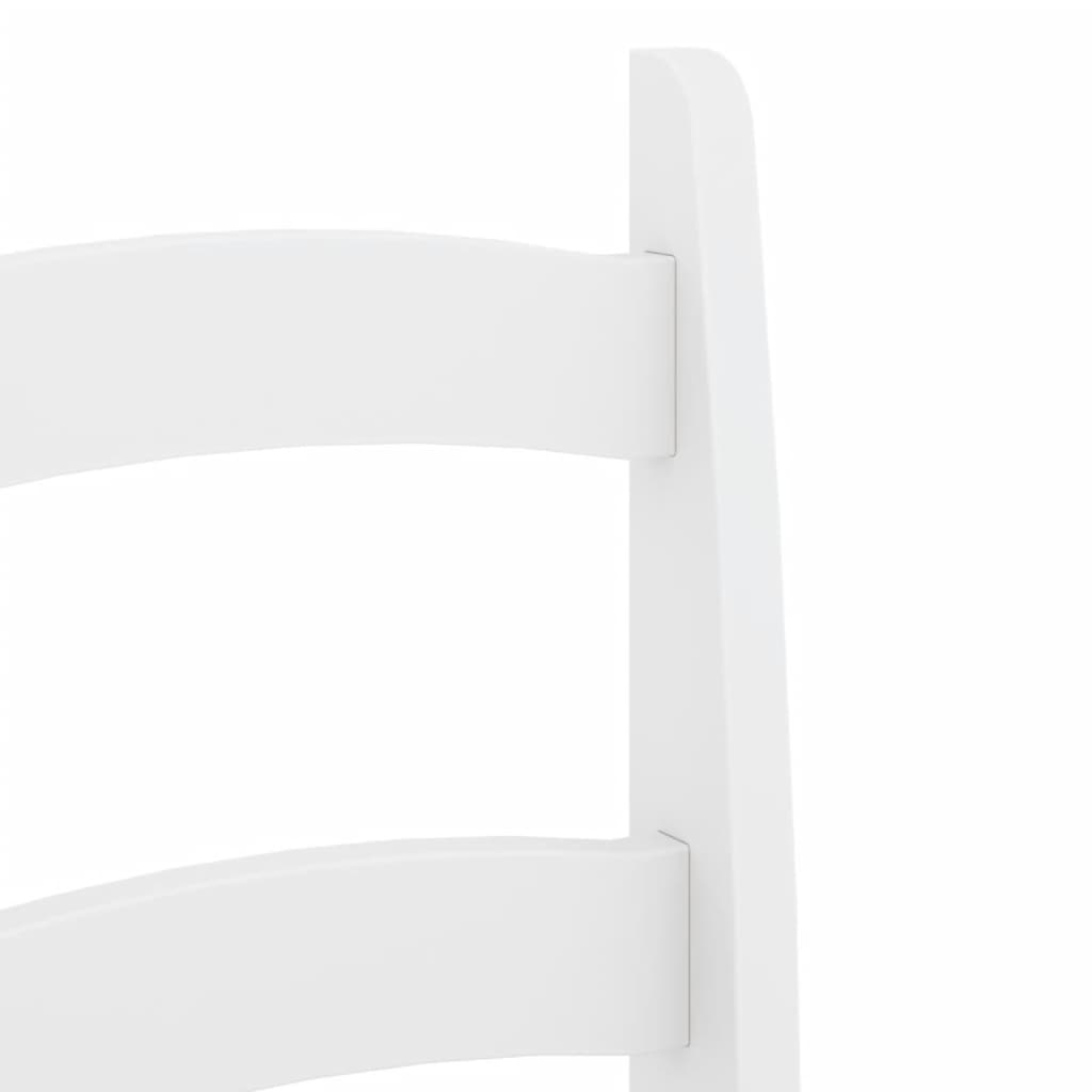 Spisestoler 2 stk hvit 40x46x99 cm heltre furu