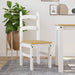 Spisestoler 2 stk hvit 40x46x99 cm heltre furu