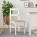 Spisestoler 2 stk PANAMA hvit 40x46x90 cm heltre furu
