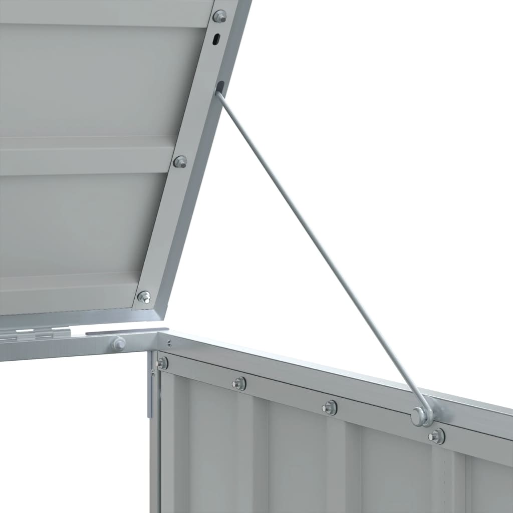 Søppeldunkskur for enkelt dunk brun 72x81x115 cm stål vidaXL
