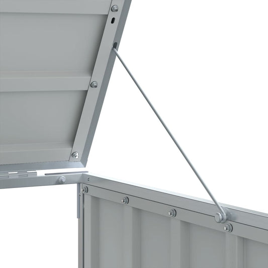 Søppeldunkskur for 3 dunker grønn 216x81x115 cm Stål