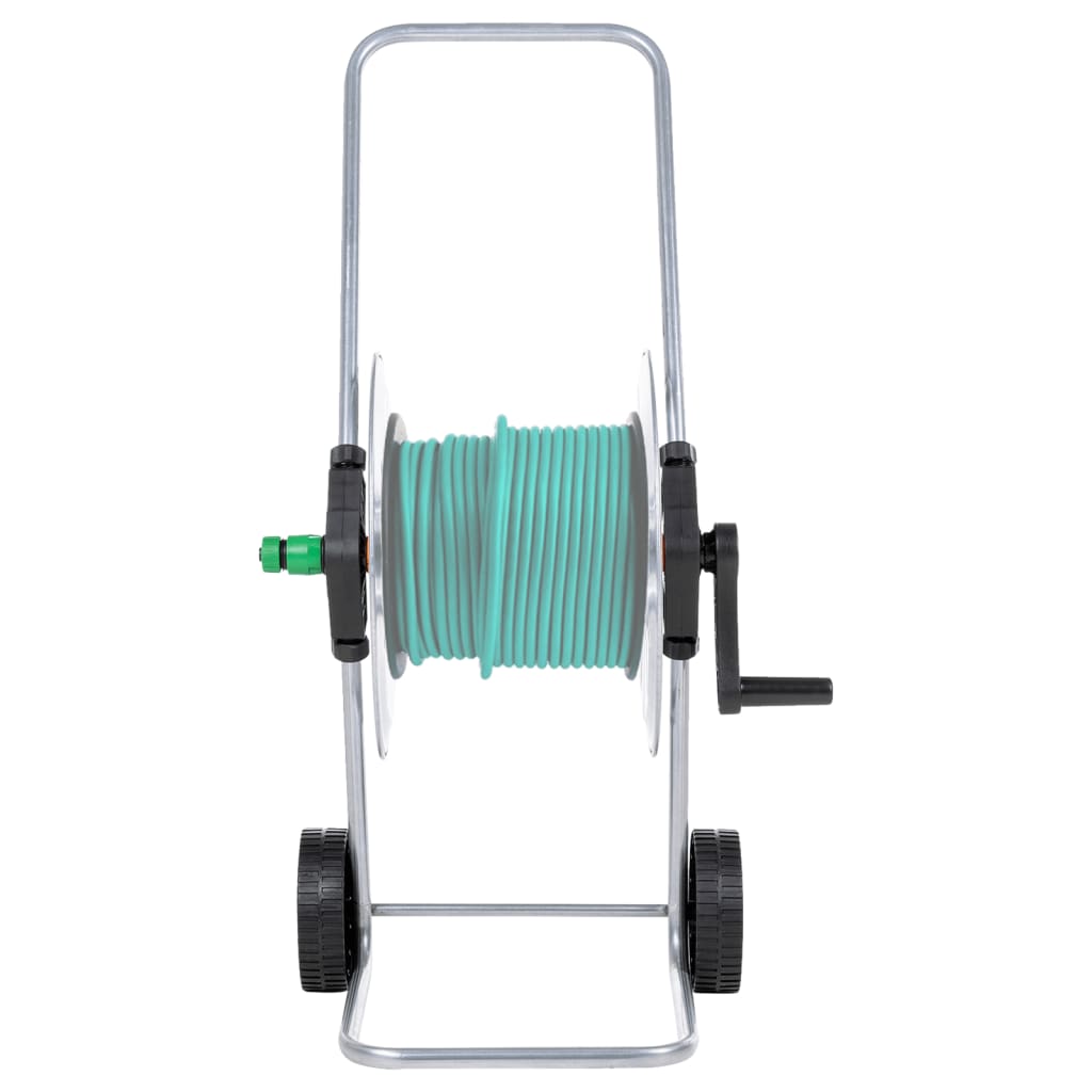 Slangetrommelvogn for 50 m 1/2" eller 35 m 3/4" slange stål