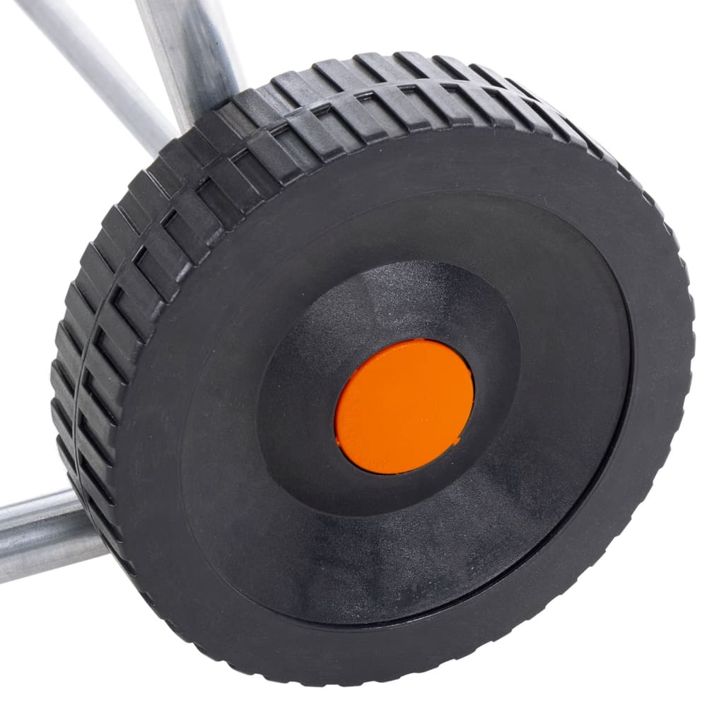 Slangetrommelvogn for 80 m 1/2" eller 50 m 3/4" slange stål