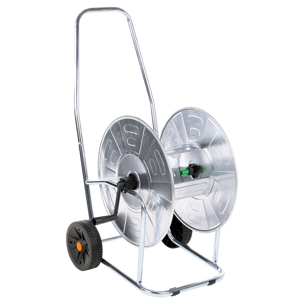 Slangetrommelvogn for 80 m 3/4" slange stål