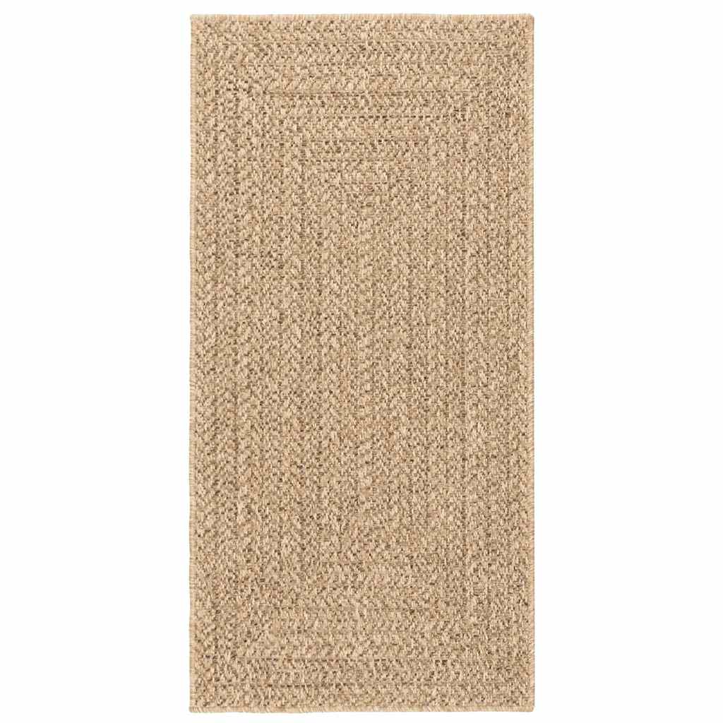 Teppe ZIZUR 60x110 cm jute-utseende innendørs og utendørs