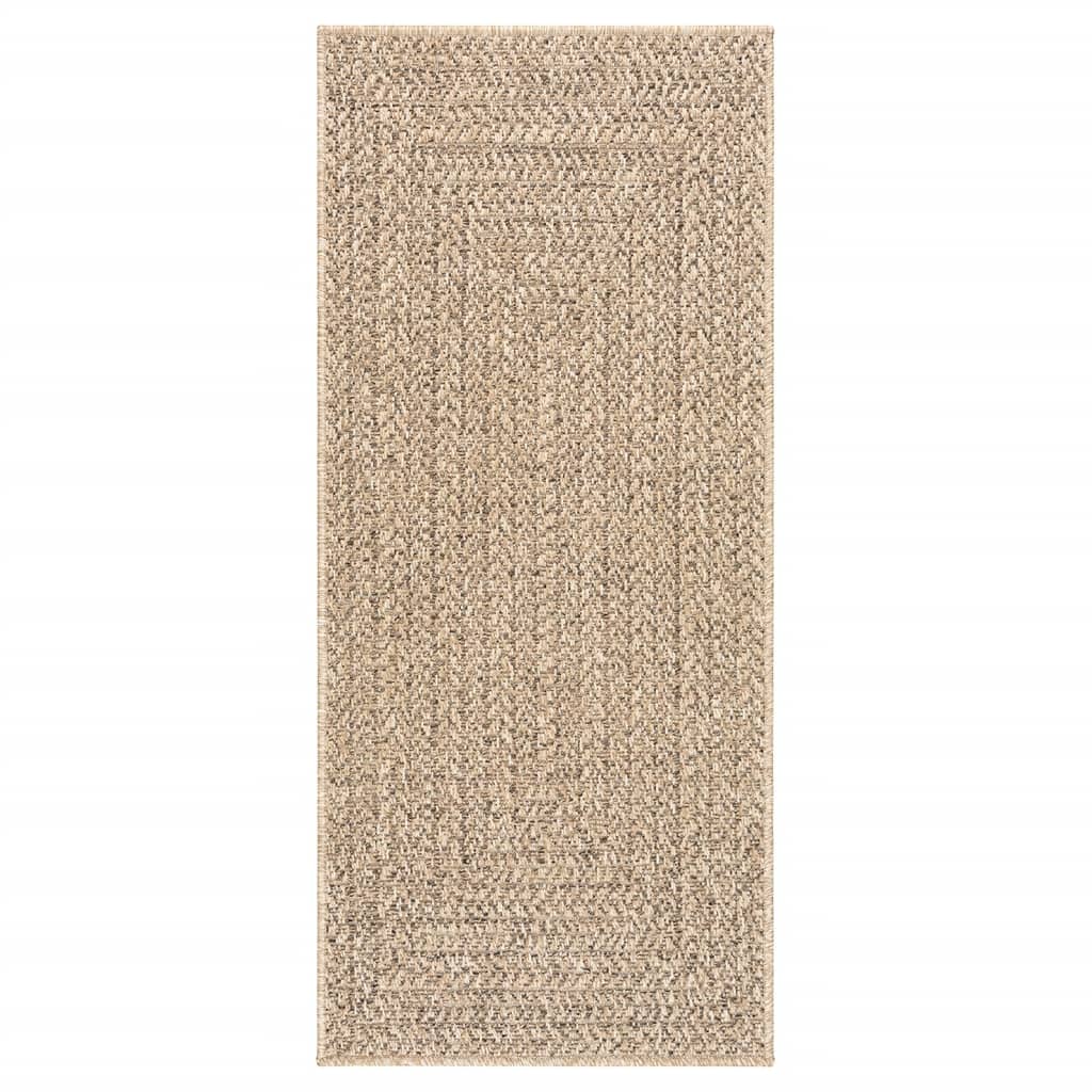 Teppe ZIZUR 80x200 cm jute-utseende innendørs og utendørs