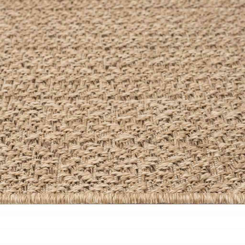 Teppe ZIZUR 80x200 cm jute-utseende innendørs og utendørs