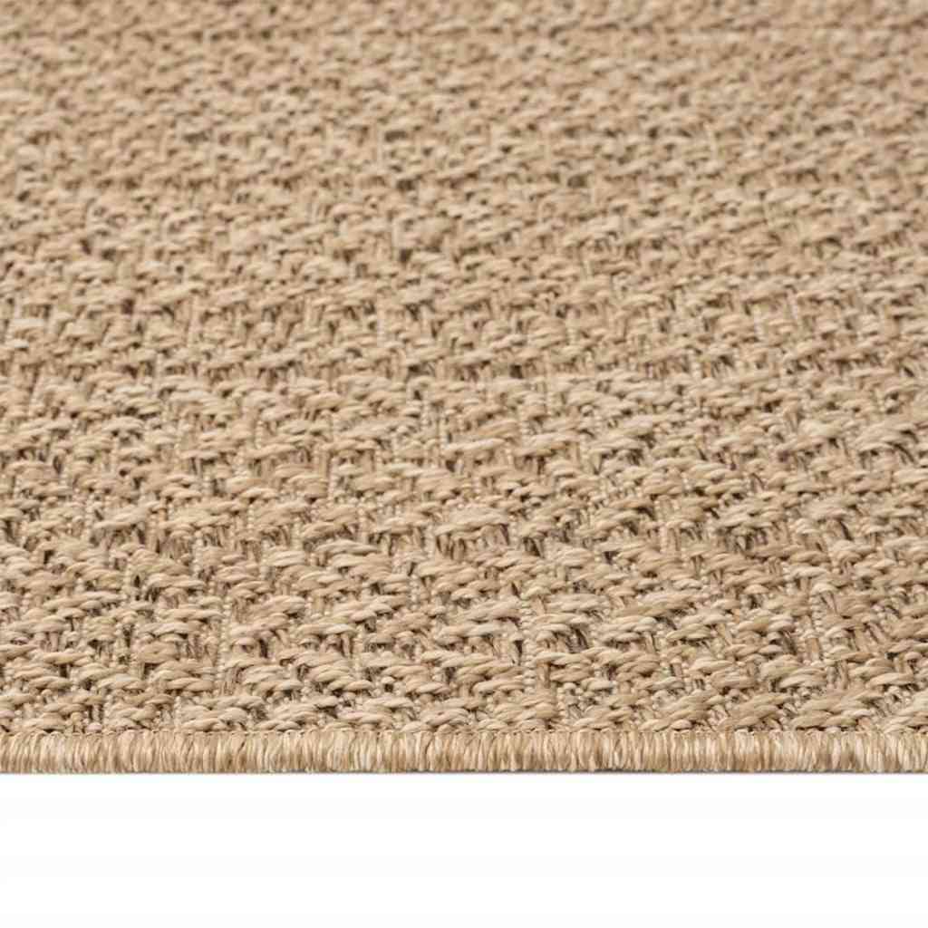 Teppe ZIZUR 80x250 cm jute-utseende innendørs og utendørs