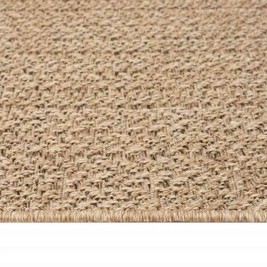 Teppe ZIZUR 80x250 cm jute-utseende innendørs og utendørs
