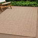 Teppe ZIZUR 80x250 cm jute-utseende innendørs og utendørs