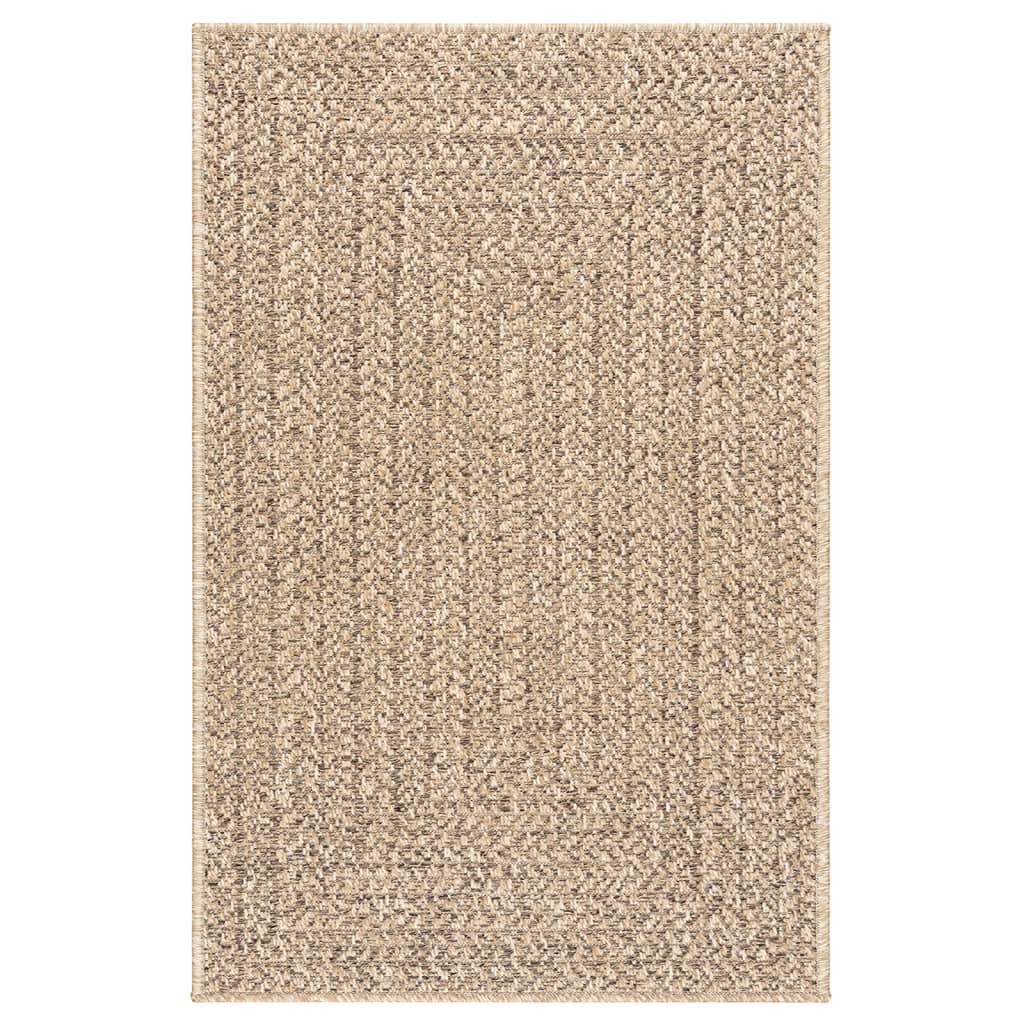 Teppe ZIZUR 240x340 cm jute-utseende innendørs og utendørs