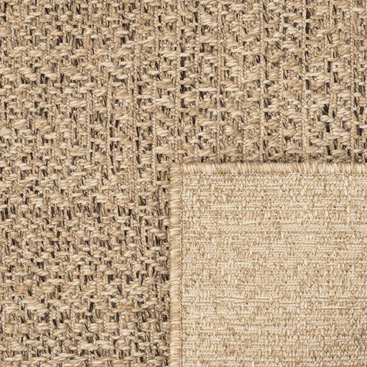 Teppe ZIZUR 240x340 cm jute-utseende innendørs og utendørs