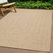 Teppe ZIZUR 240x340 cm jute-utseende innendørs og utendørs