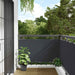 Balkongskjerm antrasitt 300x75 cm PVC