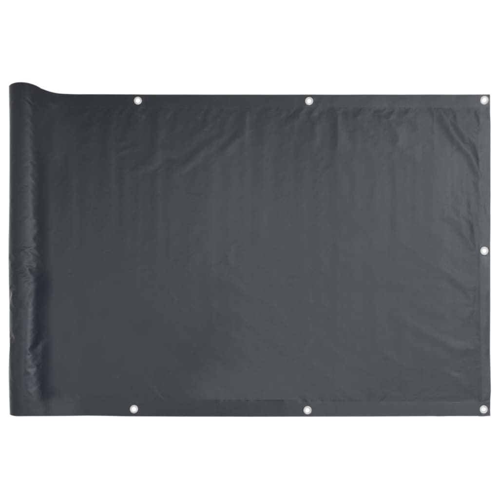 Balkongskjerm antrasitt 1000x75 cm PVC