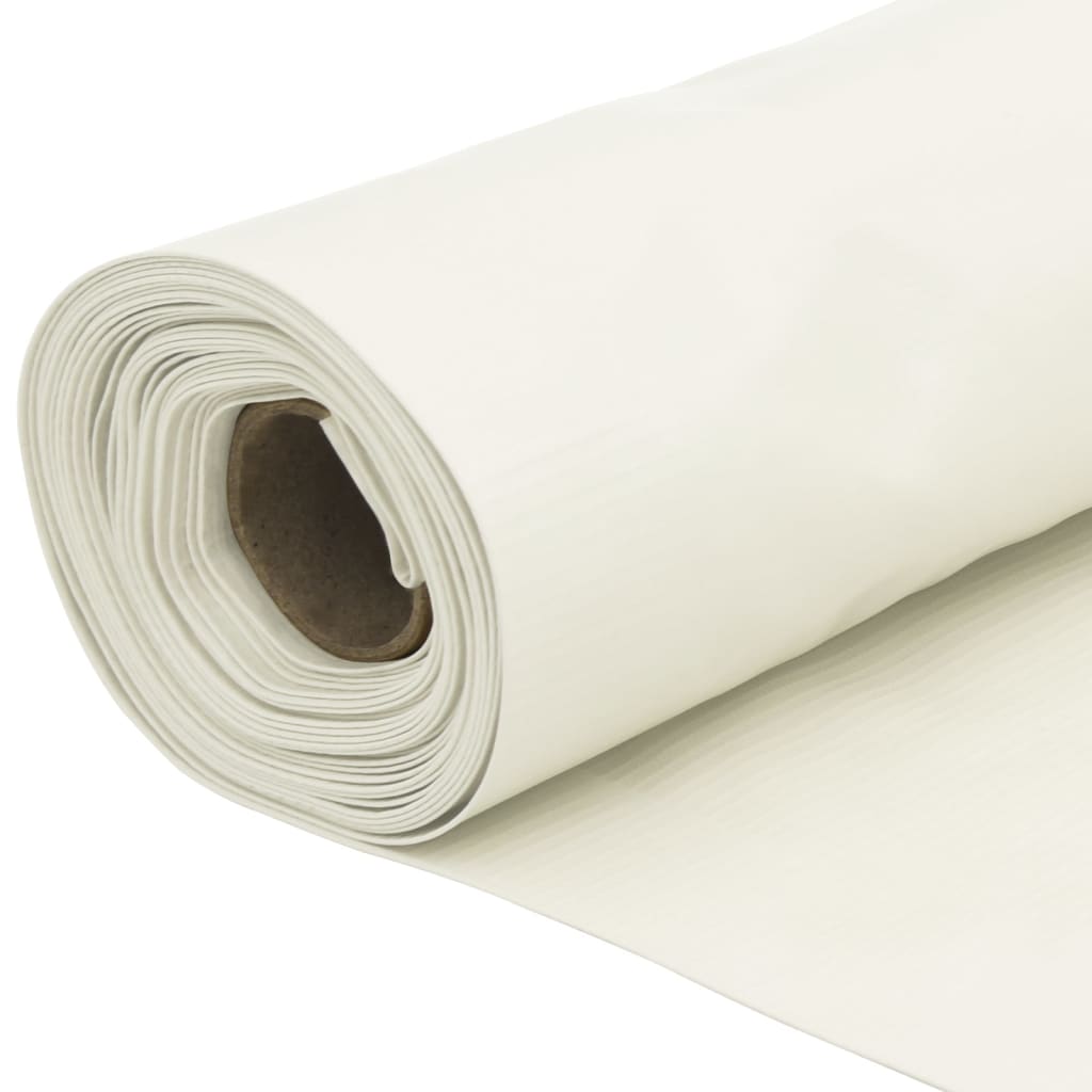 Balkongskjerm hvit 500x75 cm PVC