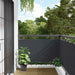Balkongskjerm antrasitt 400x75 cm PVC