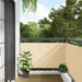 Balkongskjerm kremhvit 600x90 cm PVC