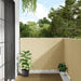 Balkongskjerm kremhvit 600x120 cm PVC