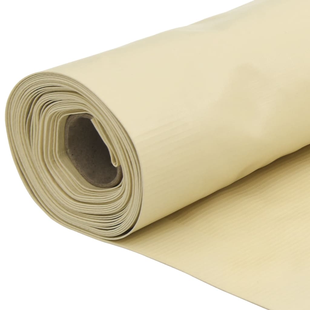 Balkongskjerm kremhvit 800x120 cm PVC