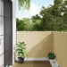 Balkongskjerm kremhvit 800x120 cm PVC