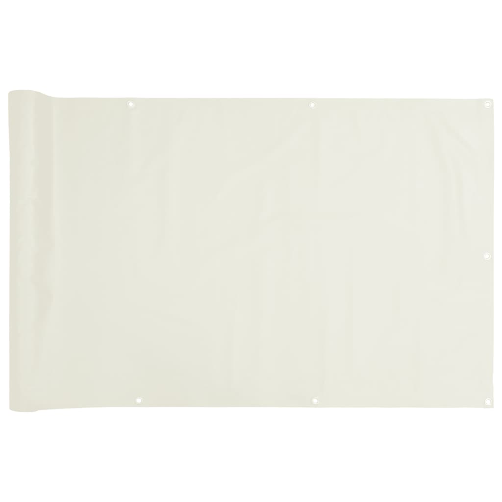 Balkongskjerm grå 800x120 cm PVC