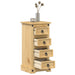 Nattbord Corona 35x32,5x74 cm heltre furu